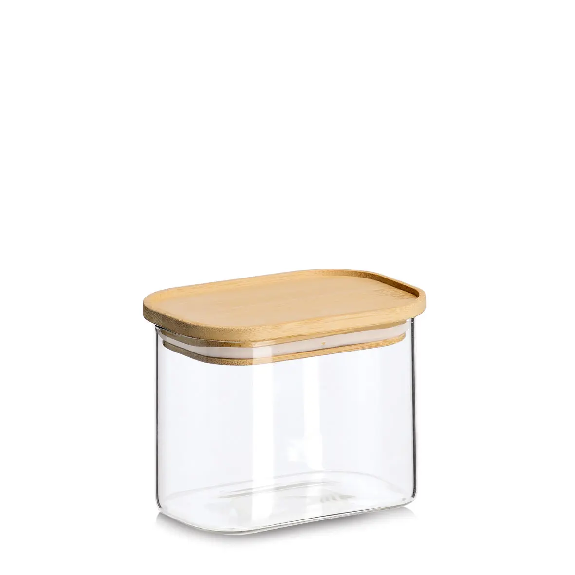 Zeller Vorratsglas mit Bambusdeckel 600 ml