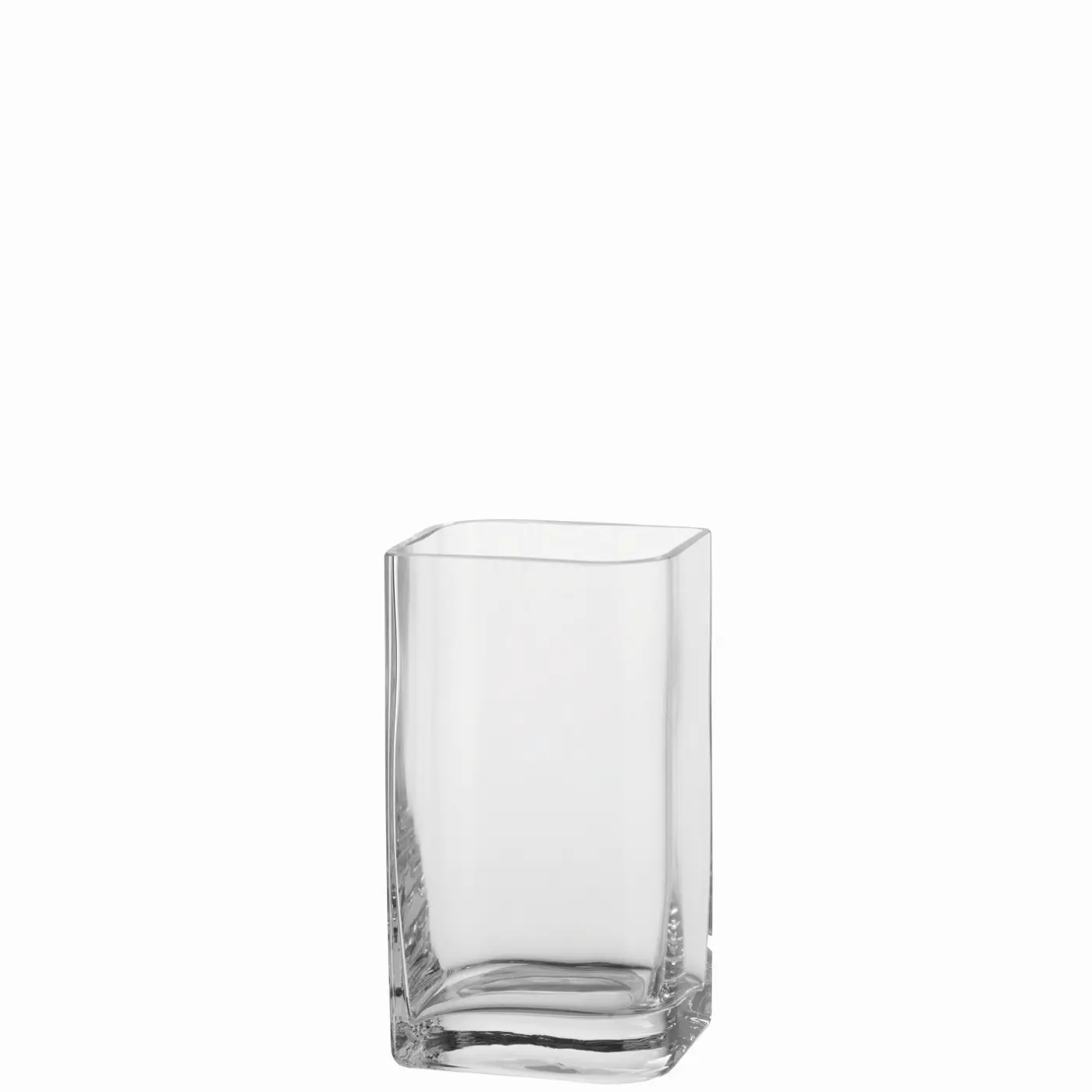 Leonardo Vase LUCCA Klarglas mit rauchschwarzem Boden – ca. 20 x 11 x 9,5 cm