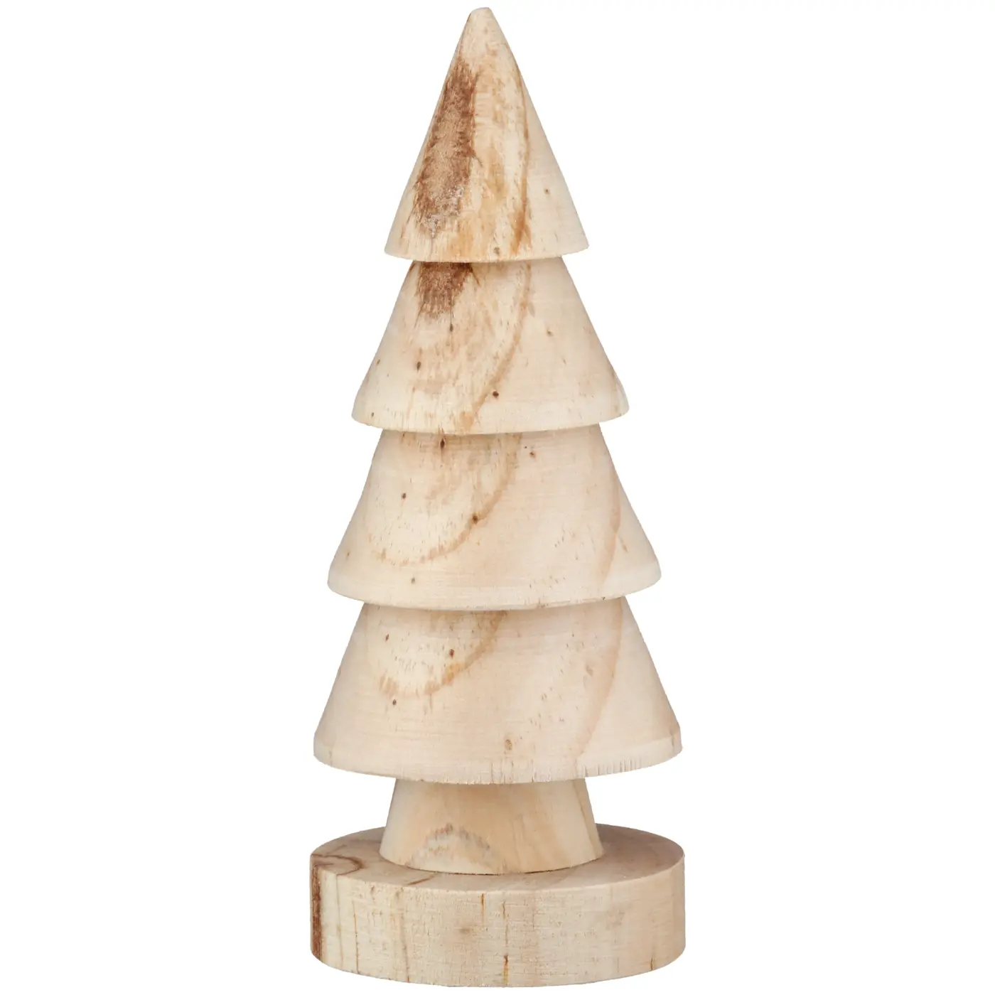Gilde  Tannenbaum"Faco"Holz natur H:14cm D:6cm