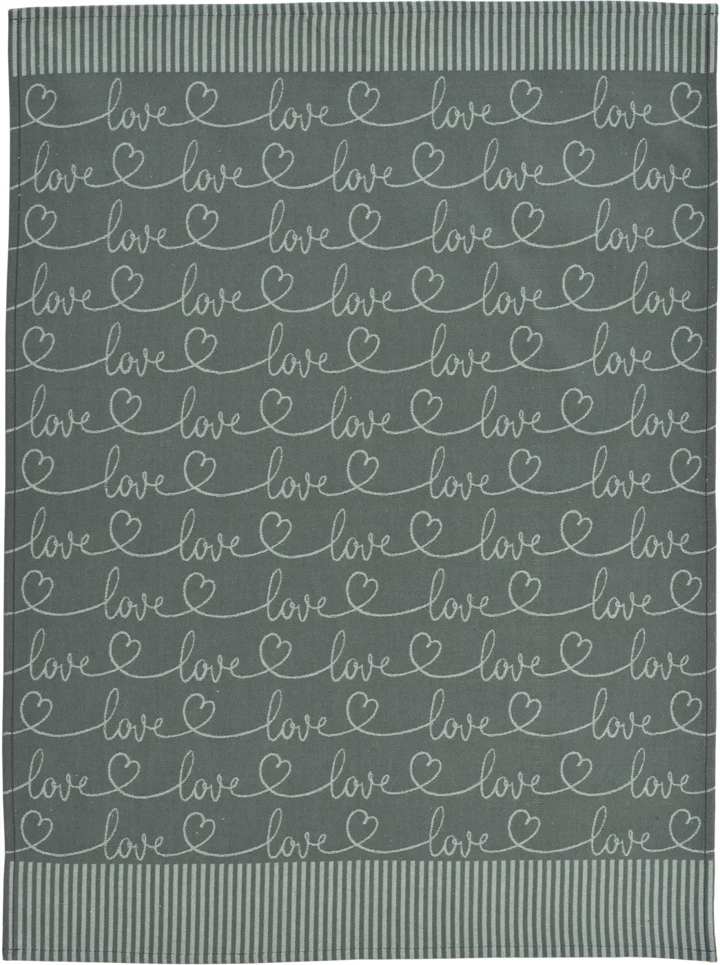 Sander Geschirrtuch Four Letters graphite 50 x 70 cm