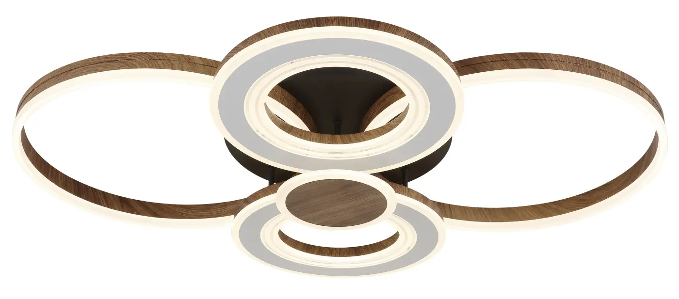 Interliving Deckenleuchte Serie 9345 Schwarz-Weiß 80 cm breit