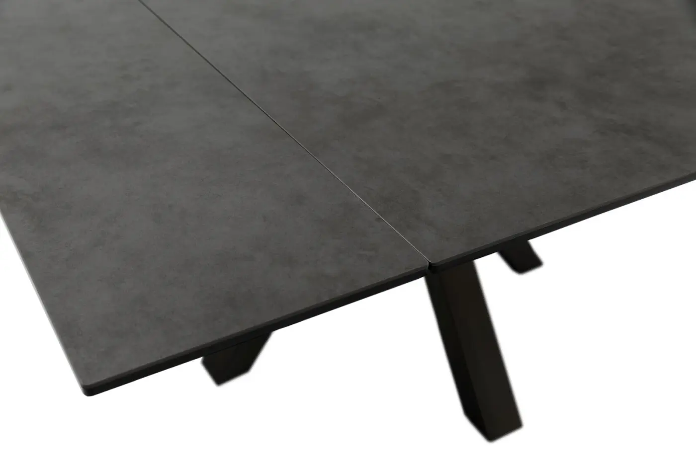 MCA Auszugstisch Pallini mit Längsauszug Keramik anthrazit/schwarz  150 x 76 x 90-150cm