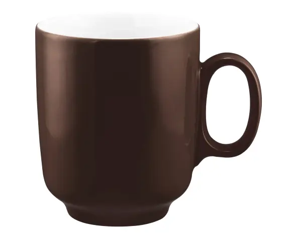 Seltmann Becher mit Henkel 0,40 l Sento Home Pure Colors Chocolate Brown