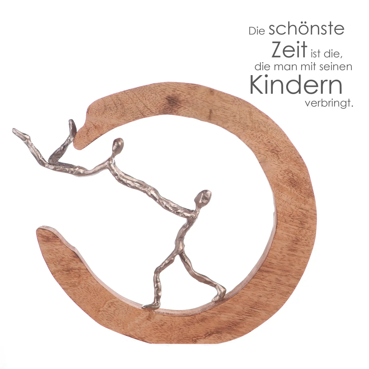 Gilde  Skulptur Parents Love Holz/Metall