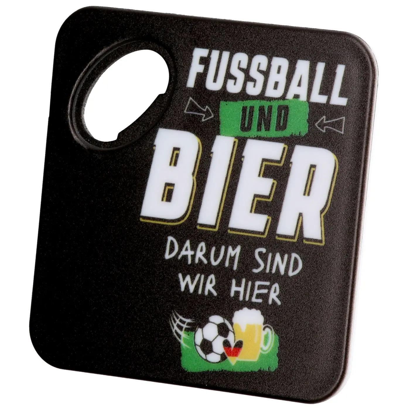Gilde Flaschenöffner "Fußball" "Fussball und Bier - darum sind wir hier"