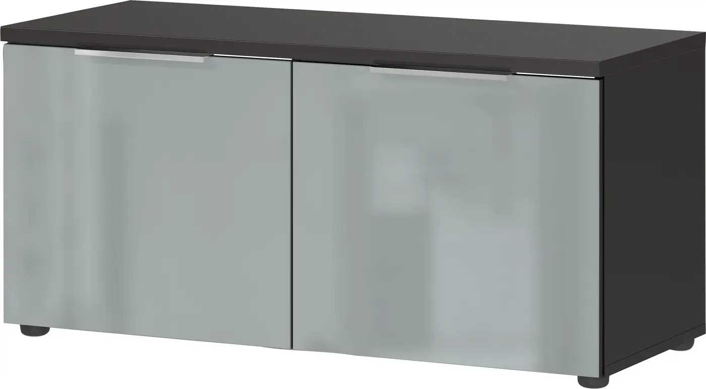 Germania  Schuhbank Genova Graphit/Silbergrau ca.  97 x 47 x 40 cm