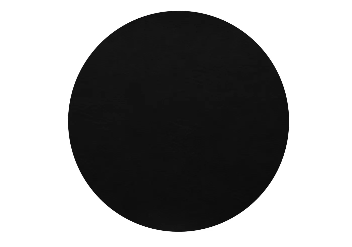 ASA Tischset vegan leather  rund  schwarz 38 cm