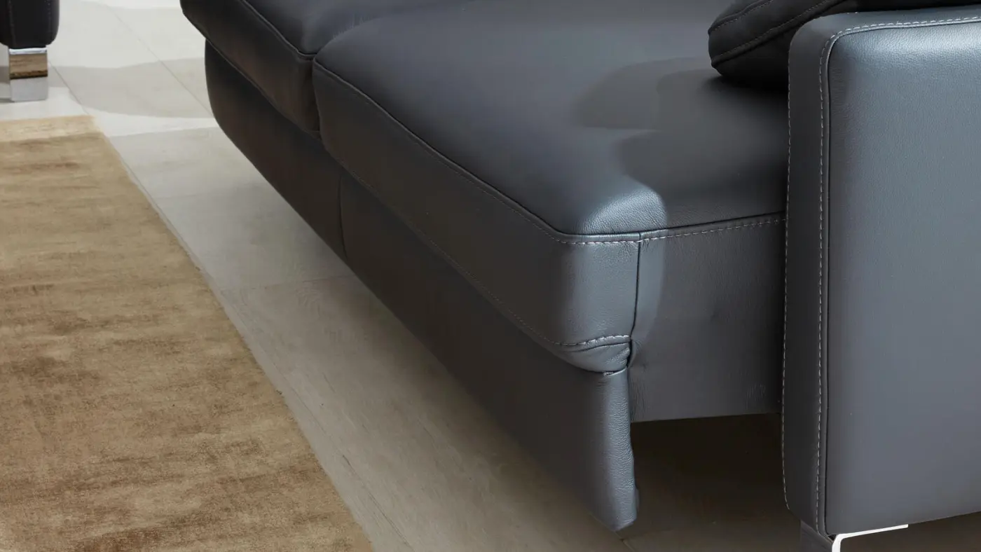 Interliving 3 Sitzer mit Funktion Serie 4054 anthrazit 206 cm