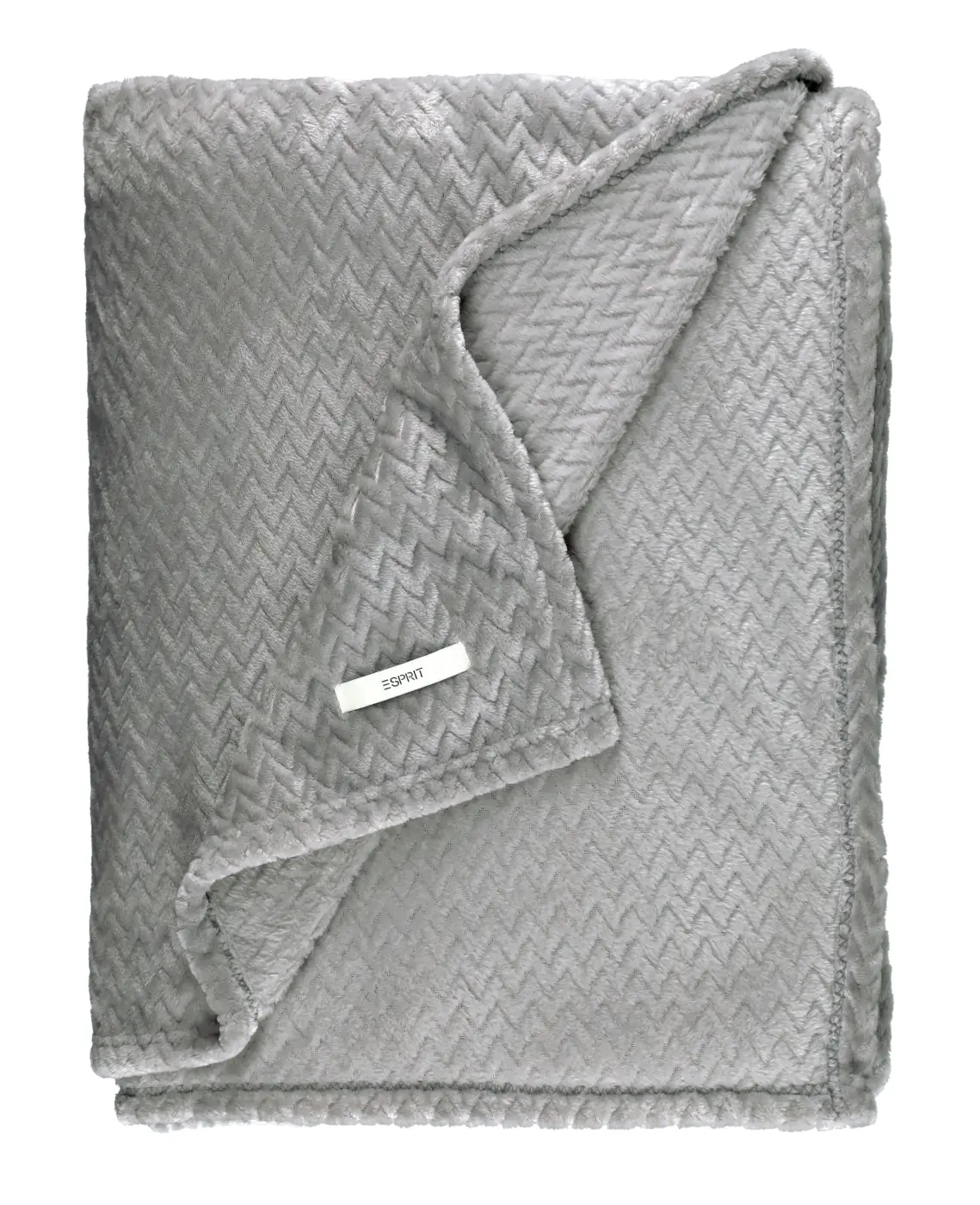 ESPRIT Plaid  uni grau 150x200cm