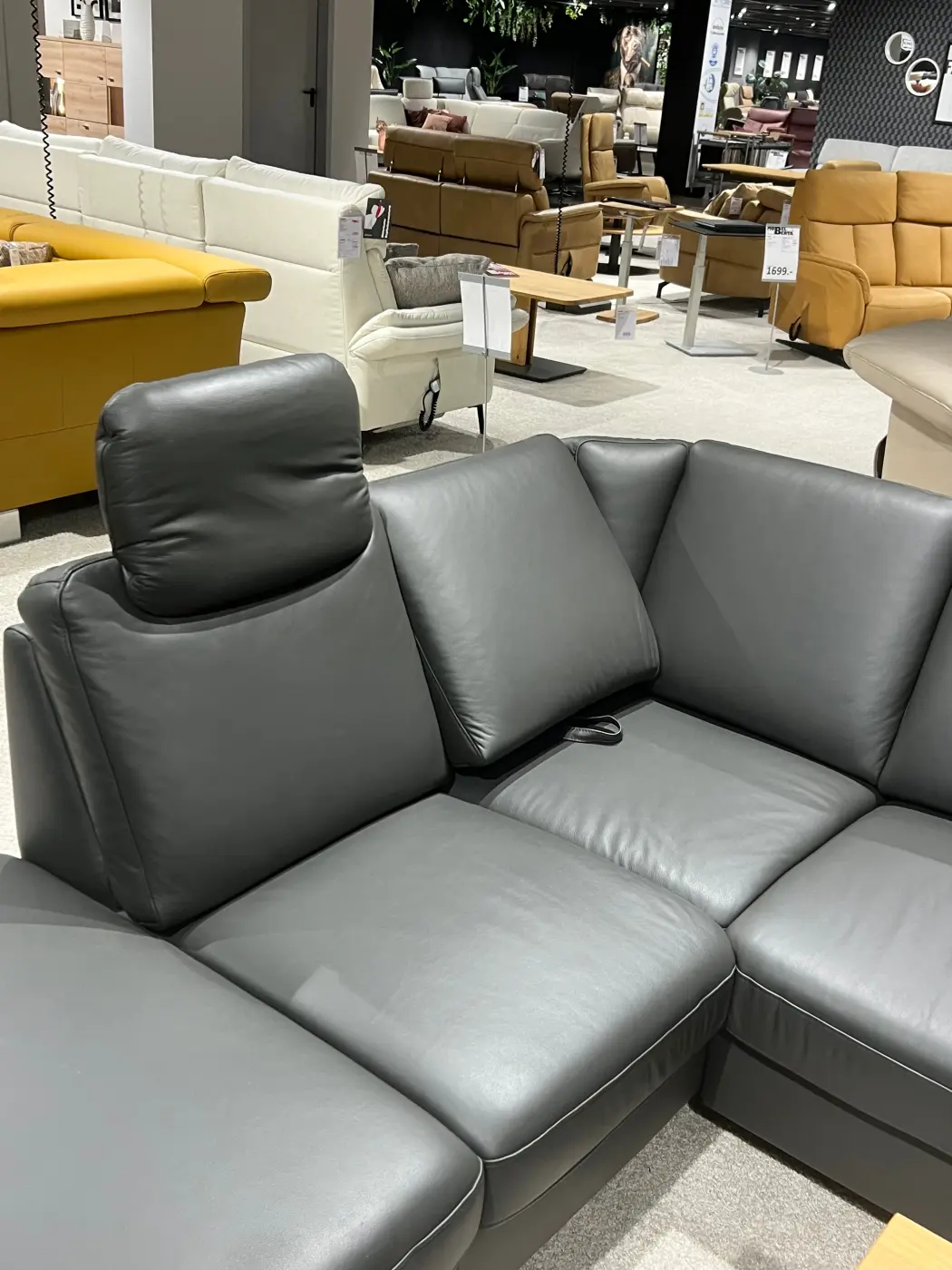 Polinova Polstergruppe  MM-PN1080 mit Funktion anthrazit  ca. 200 x 305 x 168 cm