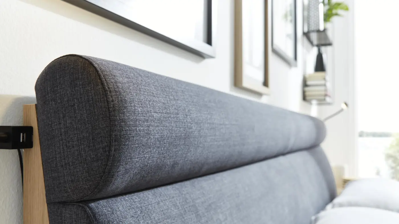 Interliving  Luxusbett Serie  1023  Balkeneiche  LF ca. 180 x 200 cm