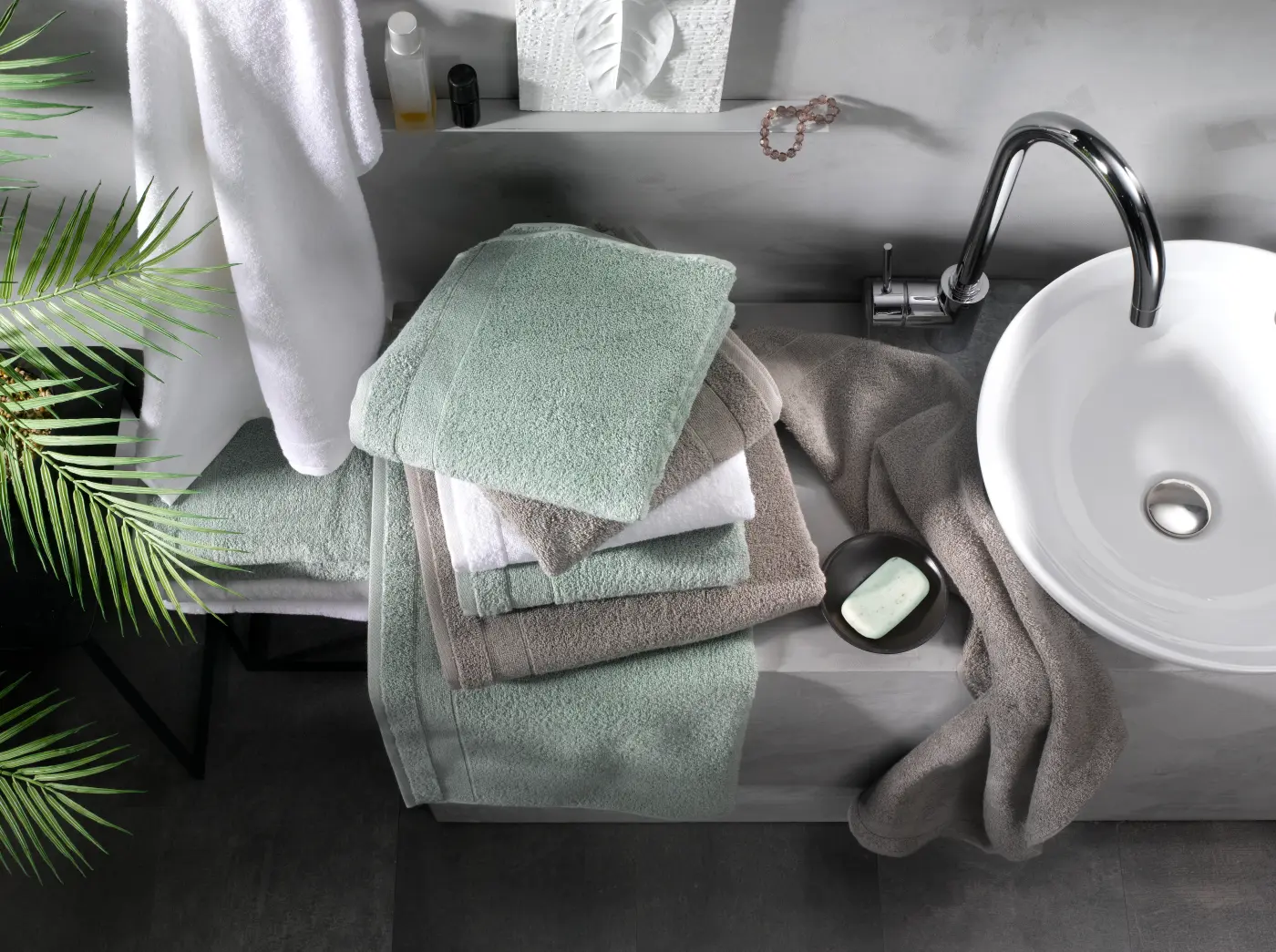 Vossen Duschtuch Scarlett pepplestone 67  x 140 cm