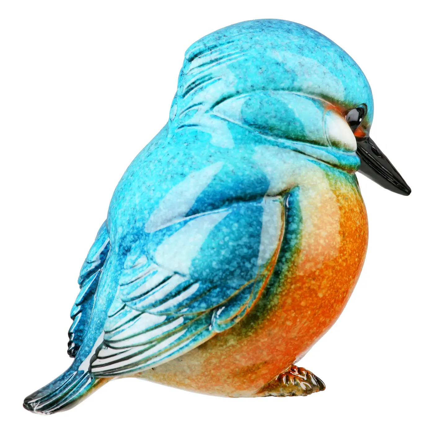 Gilde Figur Vogel blau 8 cm Kunstharz