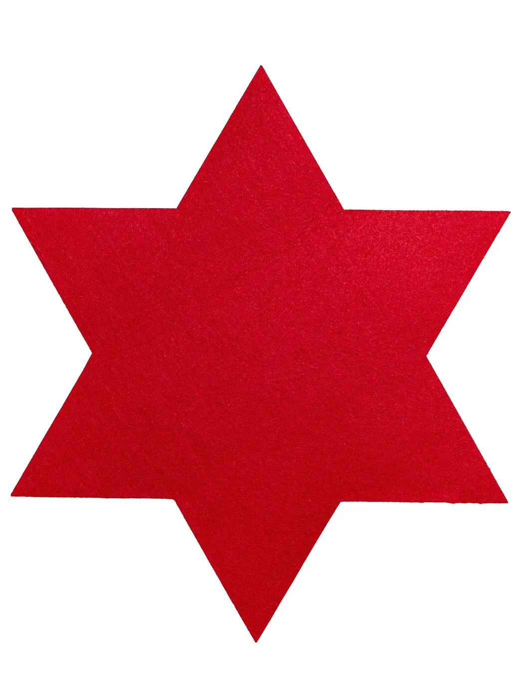 Gilde Platzset "Stern" Filz rot  D. 42 cm