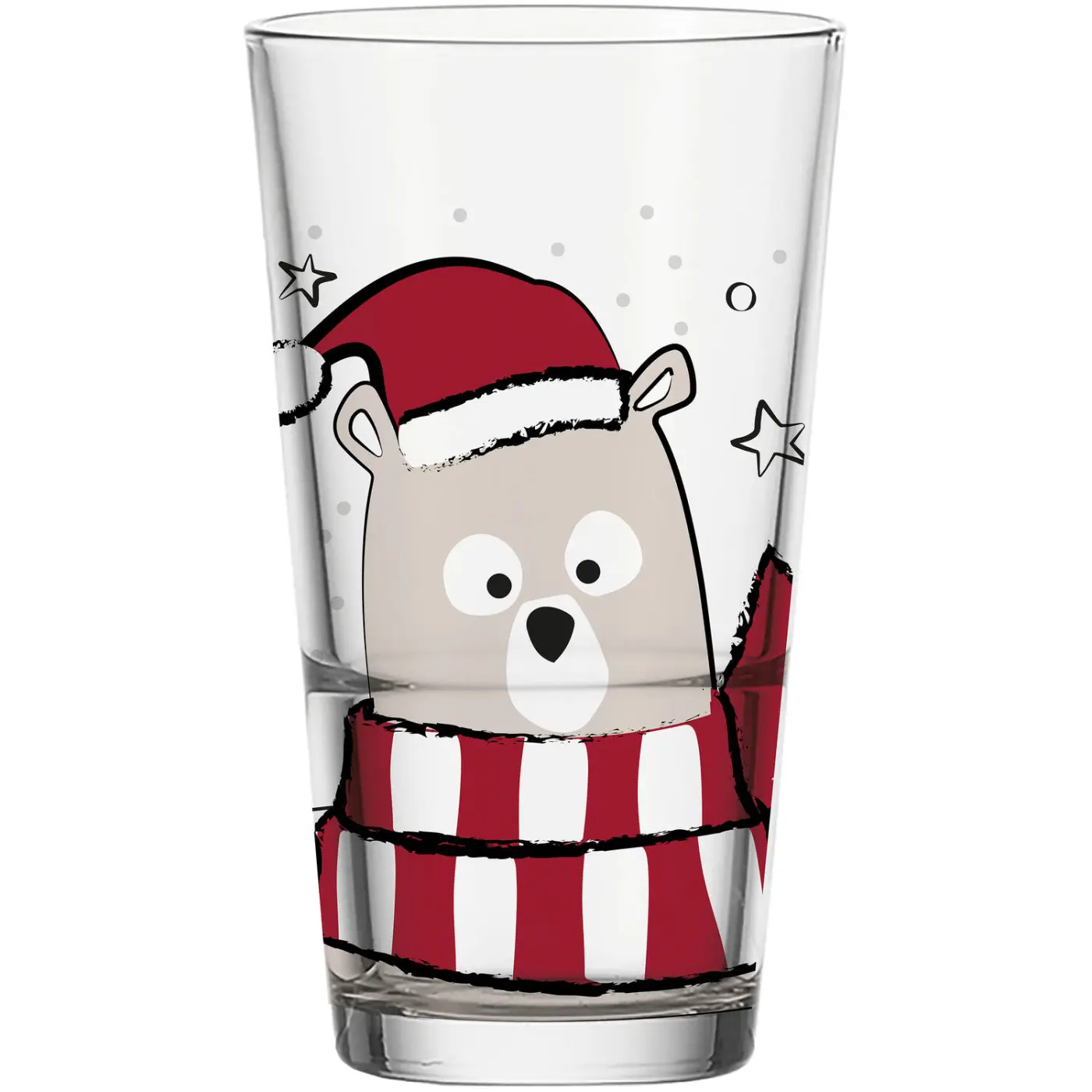 Leonardo Longdrinkbecher Eisbär SILENZIO Kalk-Natron Glas mehrfarbig