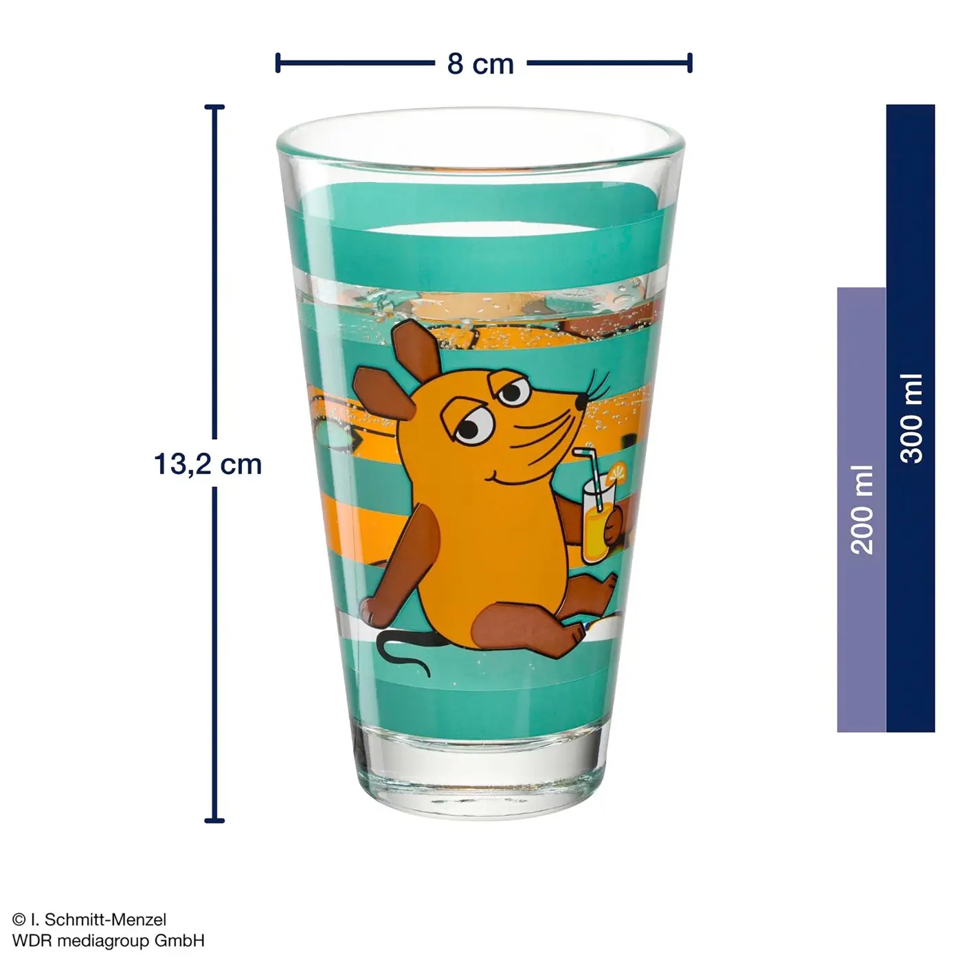 Leonardo Longdrinkbecher BAMBINI mehrfarbig 200 ml 13,2 cm