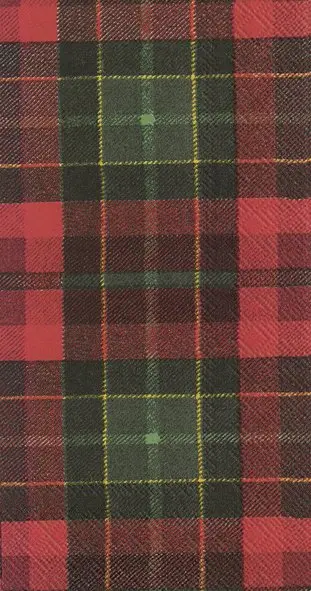 Ihr Buffet-Servietten TARTAN red 33X42 cm
