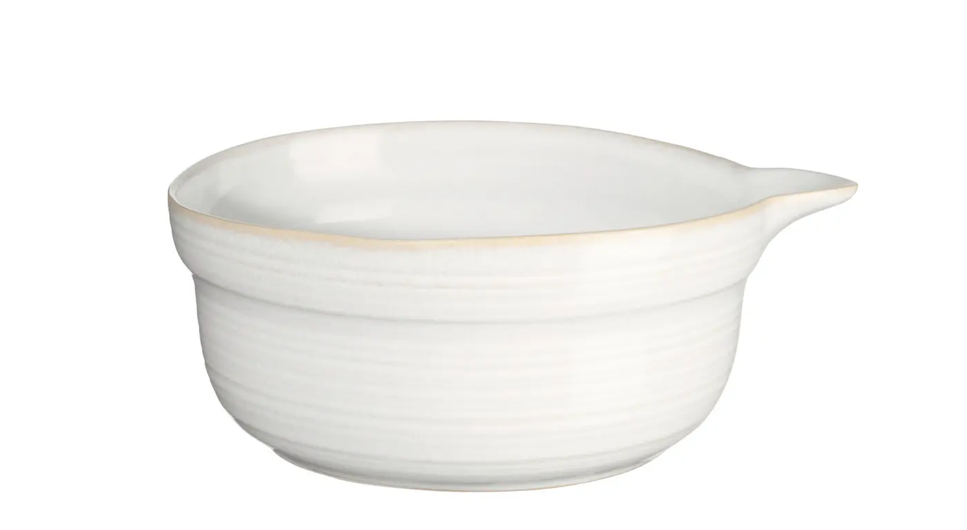 ASA Schale mit Ausgießer manuale oat/weiß ASA Schale mit Ausgießer manuale oat/weiß