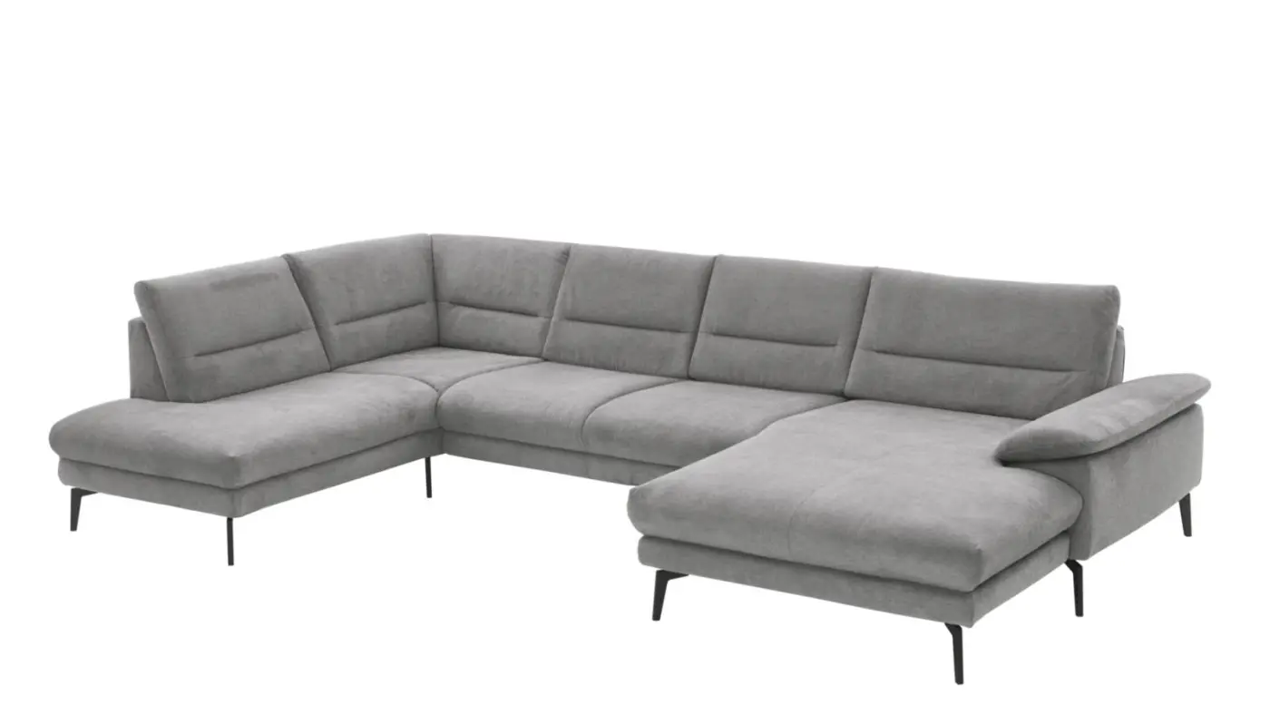Zehdenick  Wohbnlandschaft MM-ZE1190 grau ca. 208 x 345 x 180 cm 