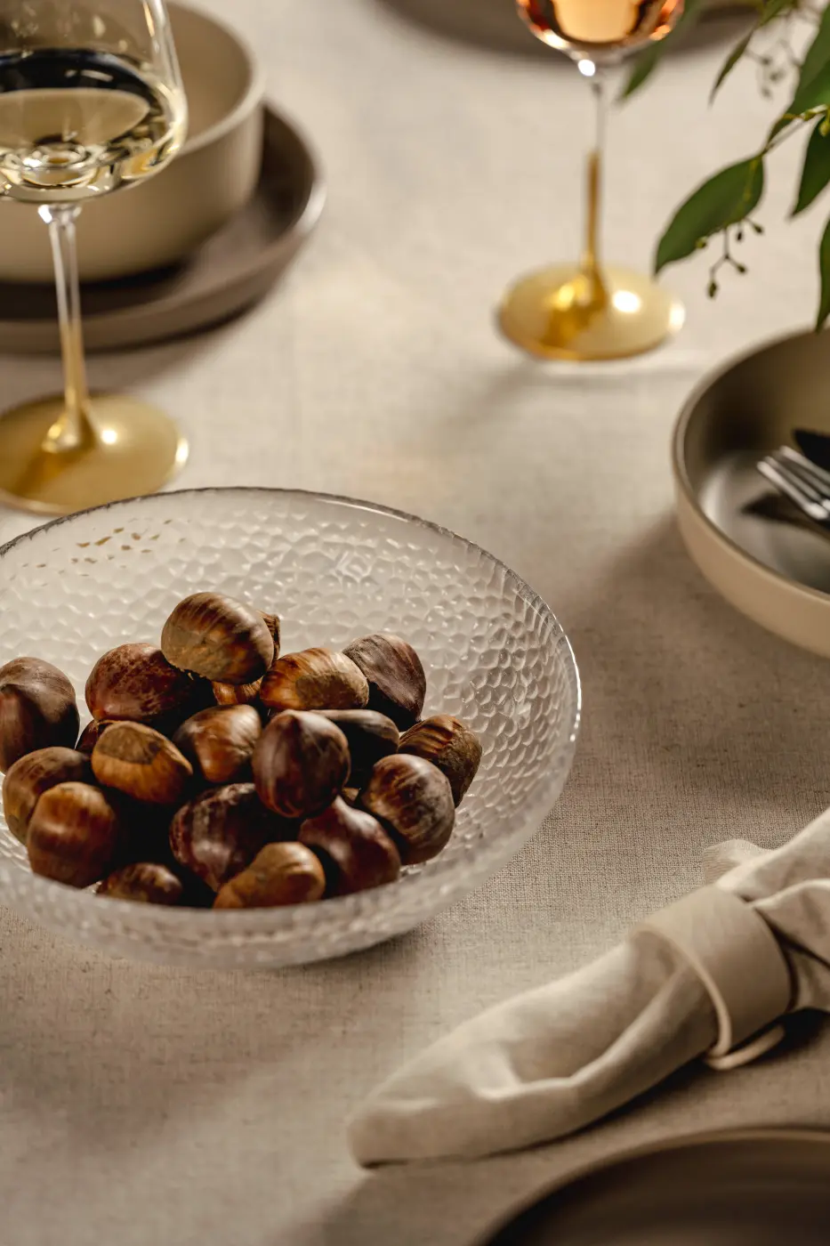 Leonardo Dekorationsschale MARTELLO Kalk-Natron Glas klar 6,9 cm