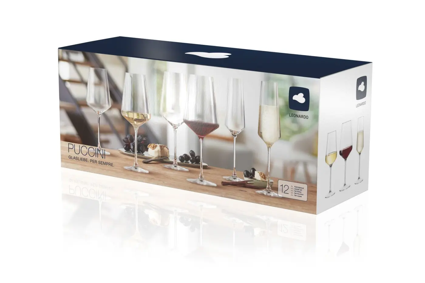 Leonardo 12 teiliges KelchGlasSet PUCCINI klar