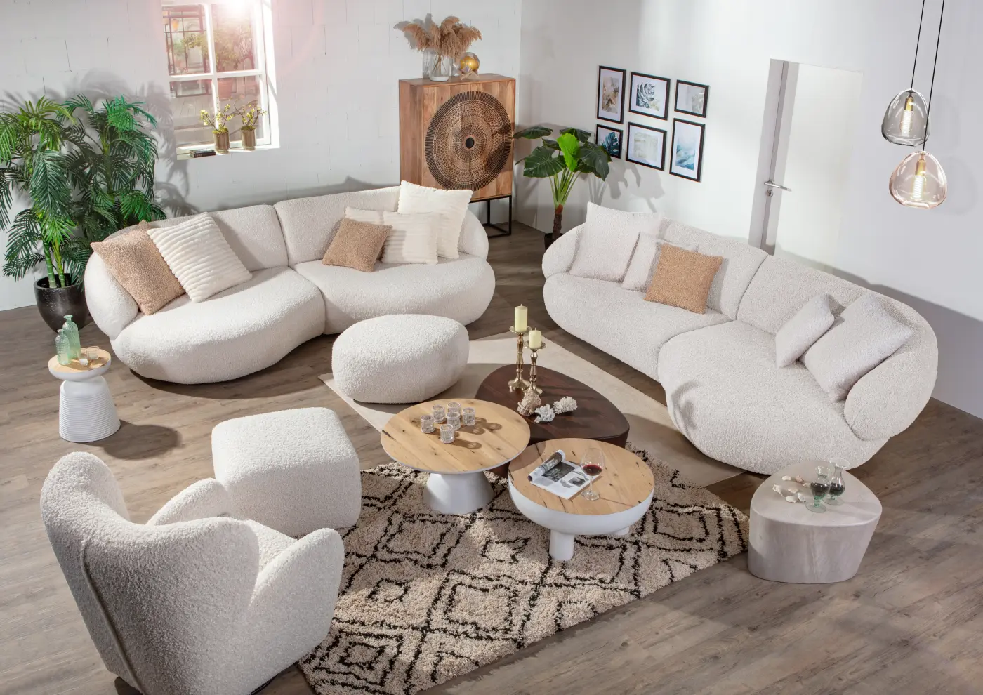 Gutmann  Megasofa XL rechts New Spirit weiß  ca. 300 x 140 x 80/42 cm