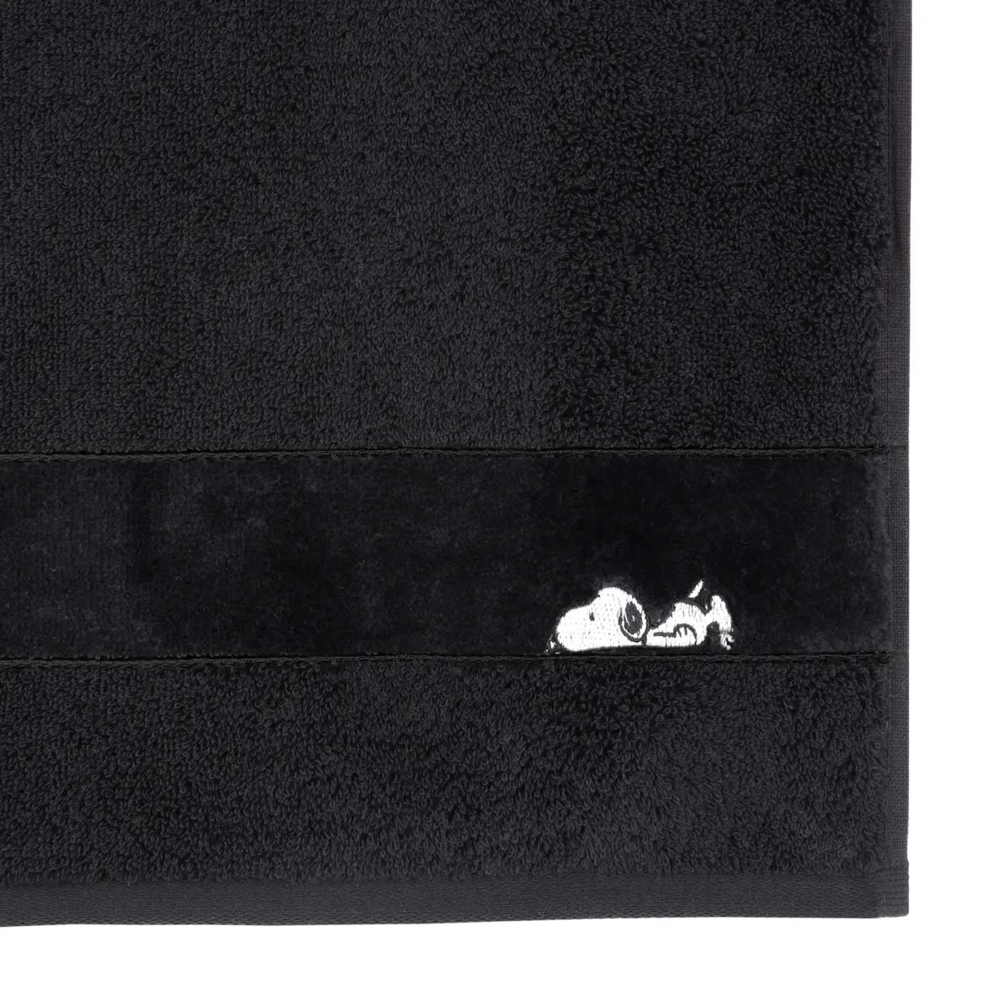 Vossen Handtuch Sleepy Snoopy schwarz 100 x 50 cm