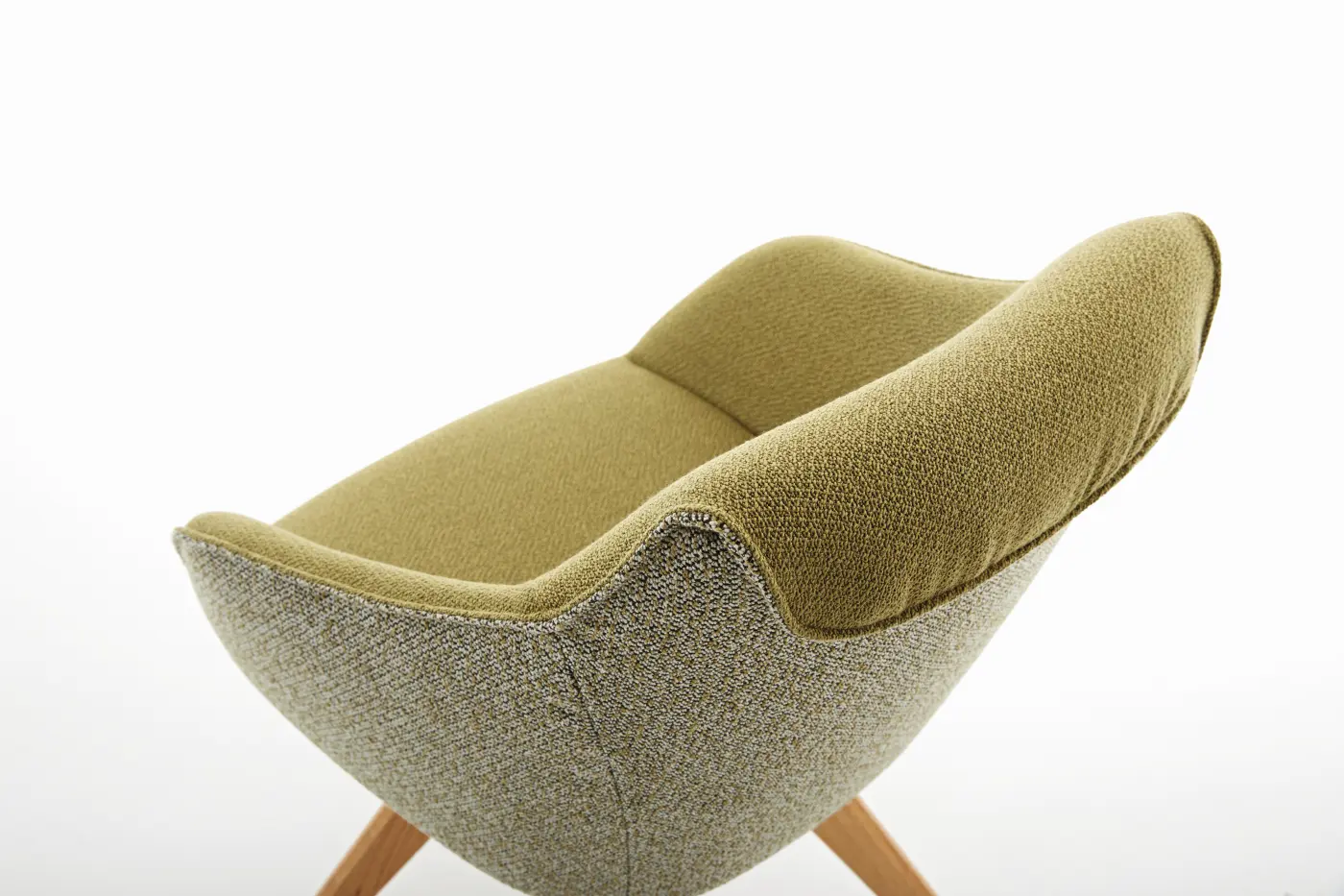 Koinor Sessel drehbar 1250-S9VX grün/Wildeiche natur