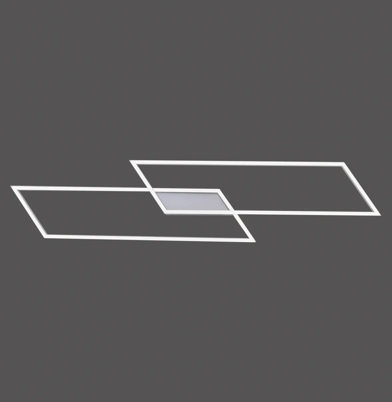 Paul Neuhaus  Deckenleuchte L/B: 113x24,2cm INIGO Stahl