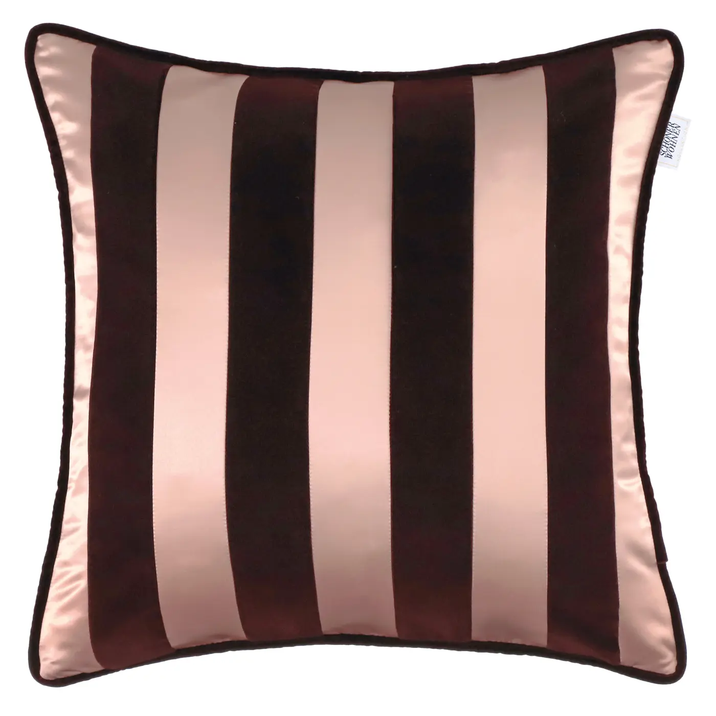 Schöner Wohnen Zierkissenhülle ohne Füllung  Gestreift rot 43x43cm