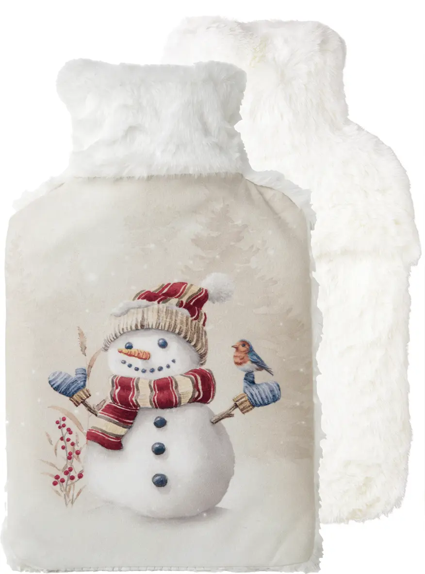 Ihr Wärmflasche OSCAR THE SNOWMAN cream 20,5X34 cm