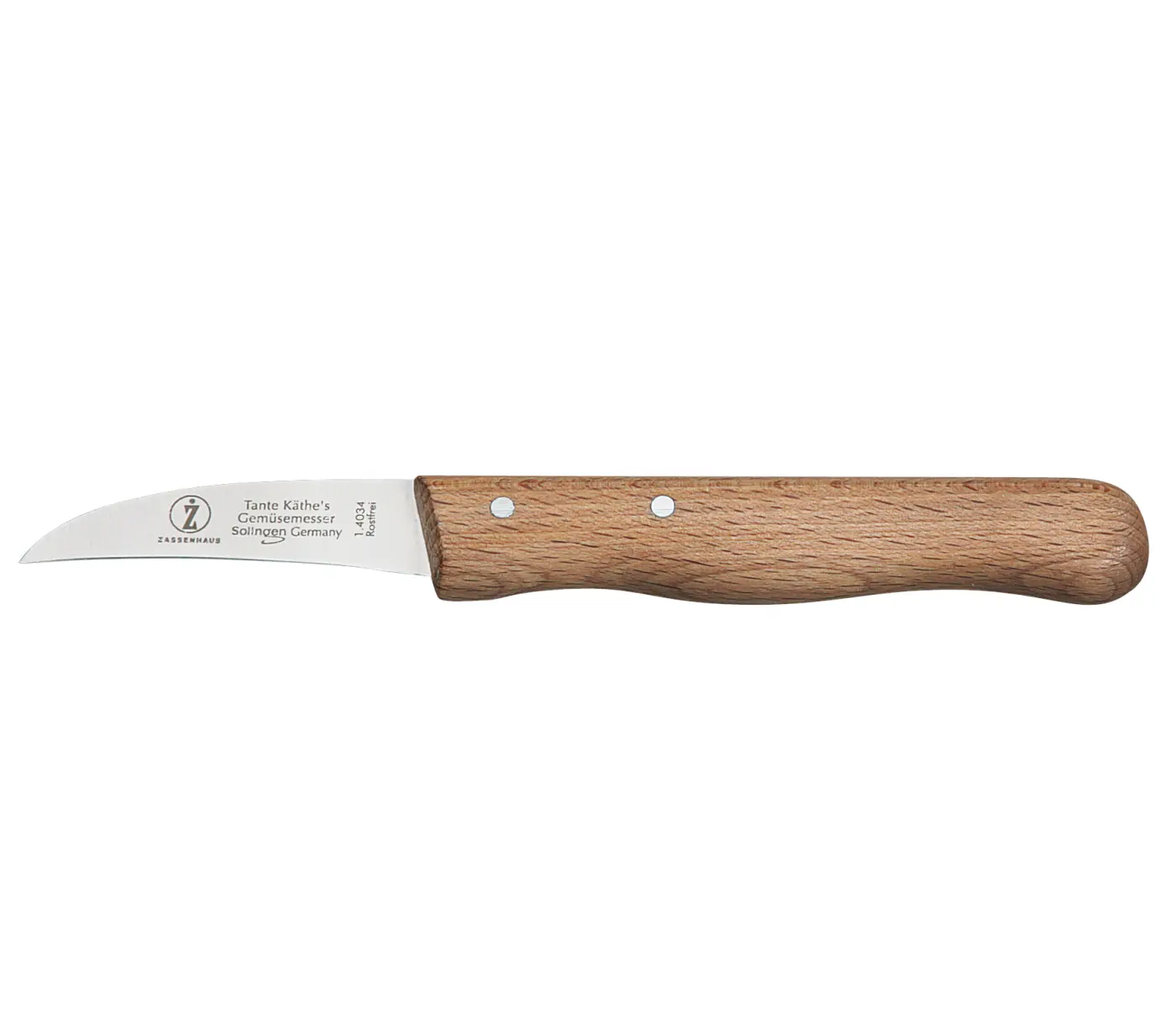 Zassenhaus Schälmesser L15 B1,5 H1 Natur Beige