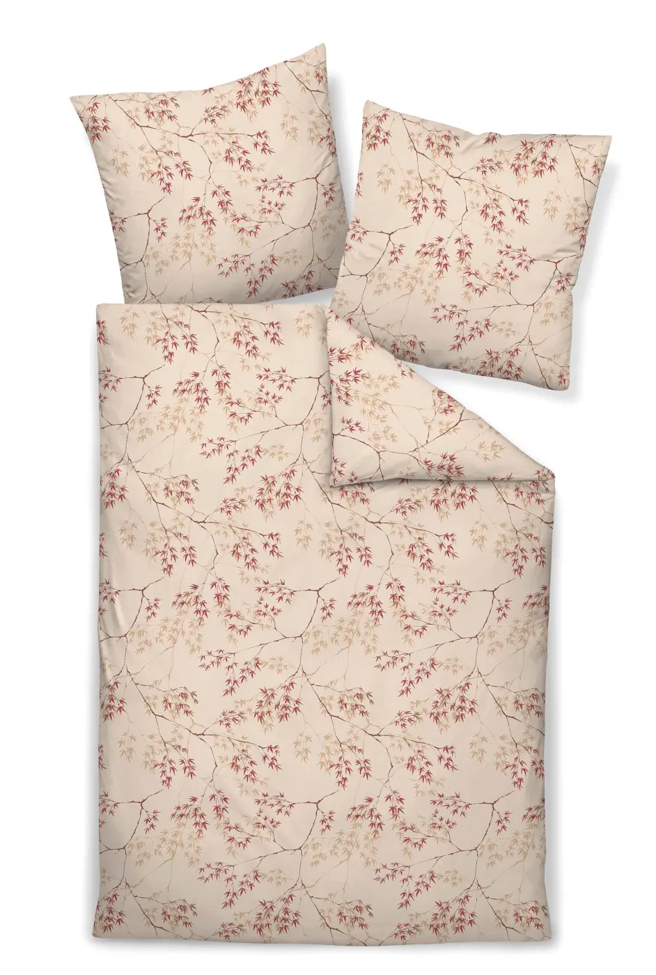 Janine  Interlock-Jersey Bettwäsche Carmen S naturell sienna 135/200 cm