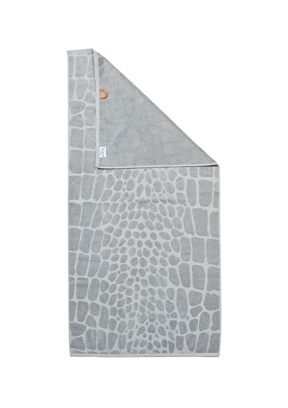 DONE.  BLACK LINE Safari Duschtuch silber 70 x 140 cm 