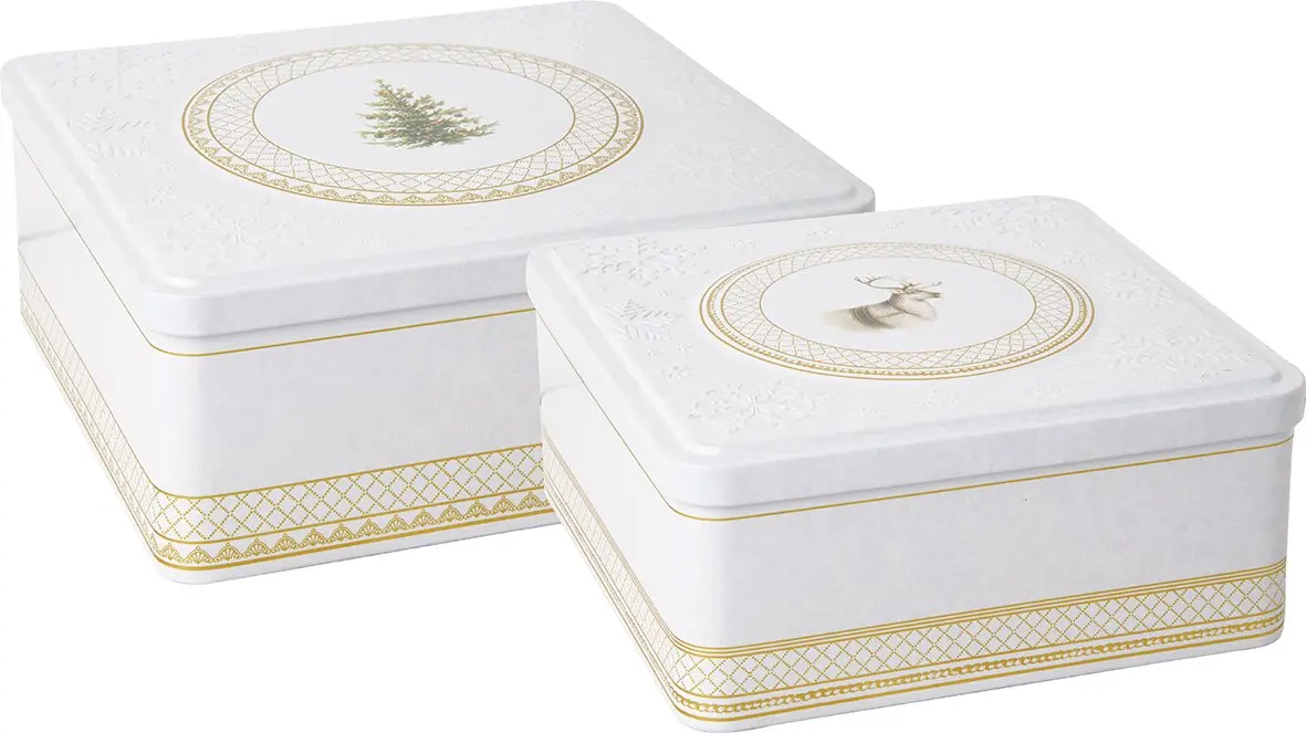 Ihr Gebäckdose CLASSIC CHRISTMAS TREE gold MEHRERE GRÖßEN cm