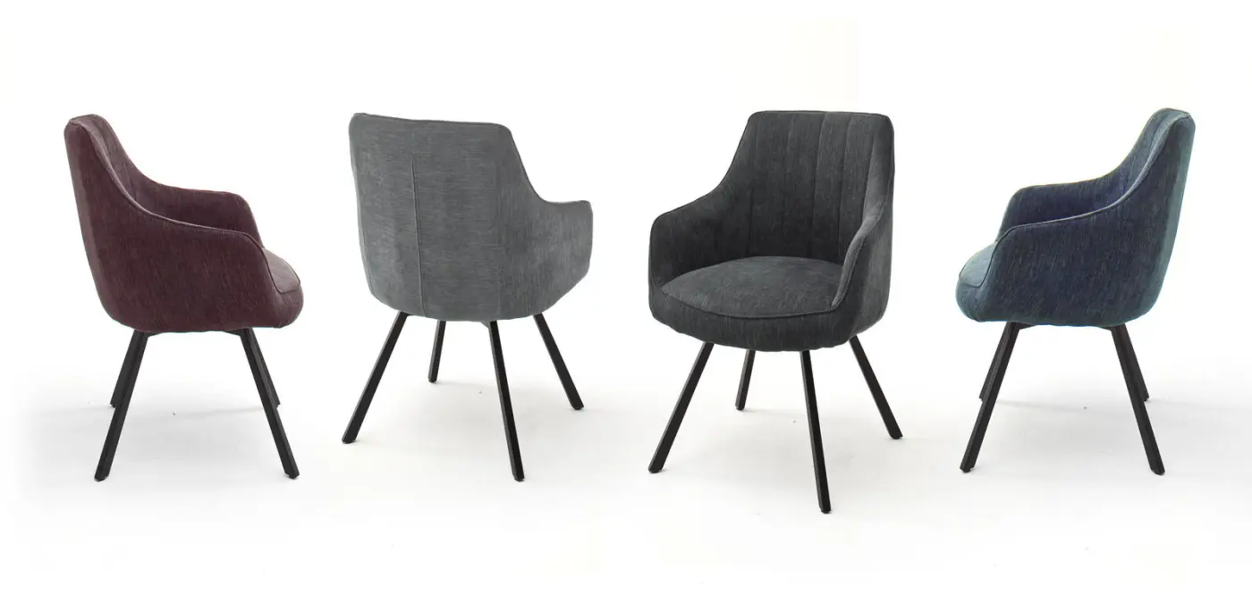 MCA furniture  Vierfußstuhl Sassello Grau