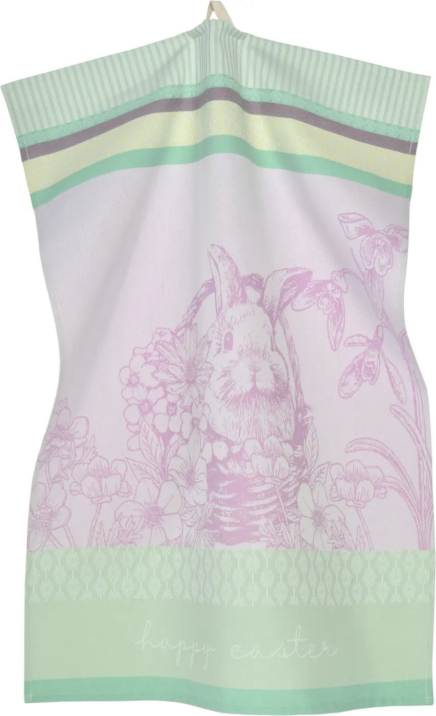 Sander Geschirrtuch Basket Bunny orchid 50 x 70 cm