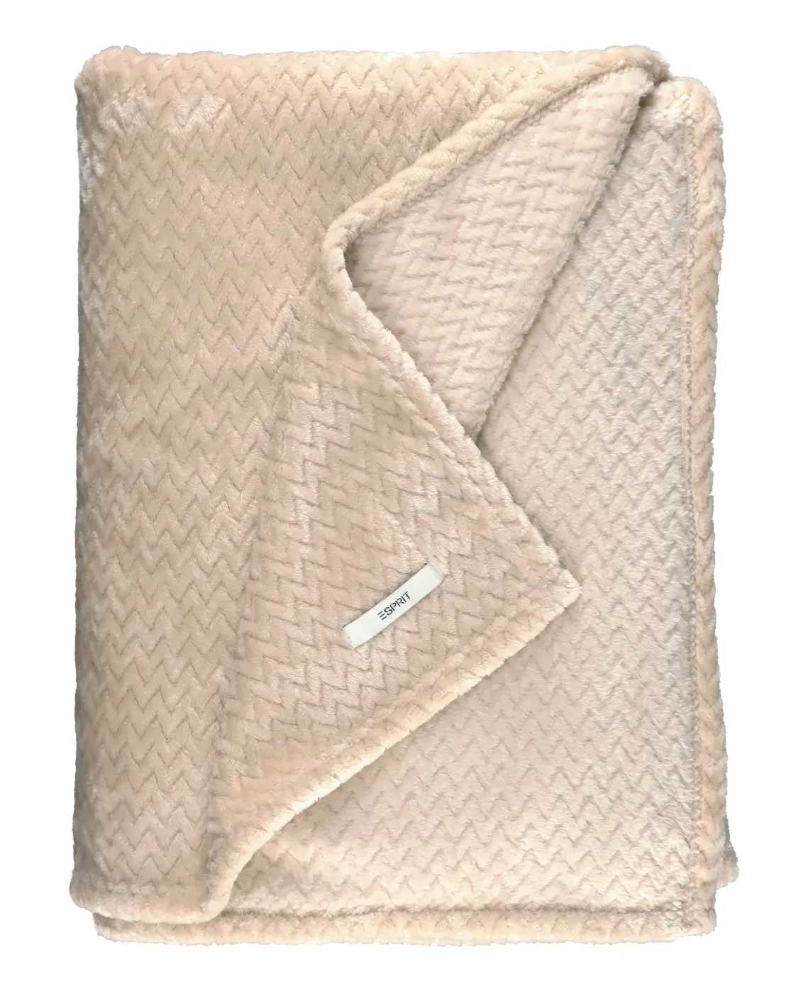 ESPRIT Plaid  uni beige 150x200cm