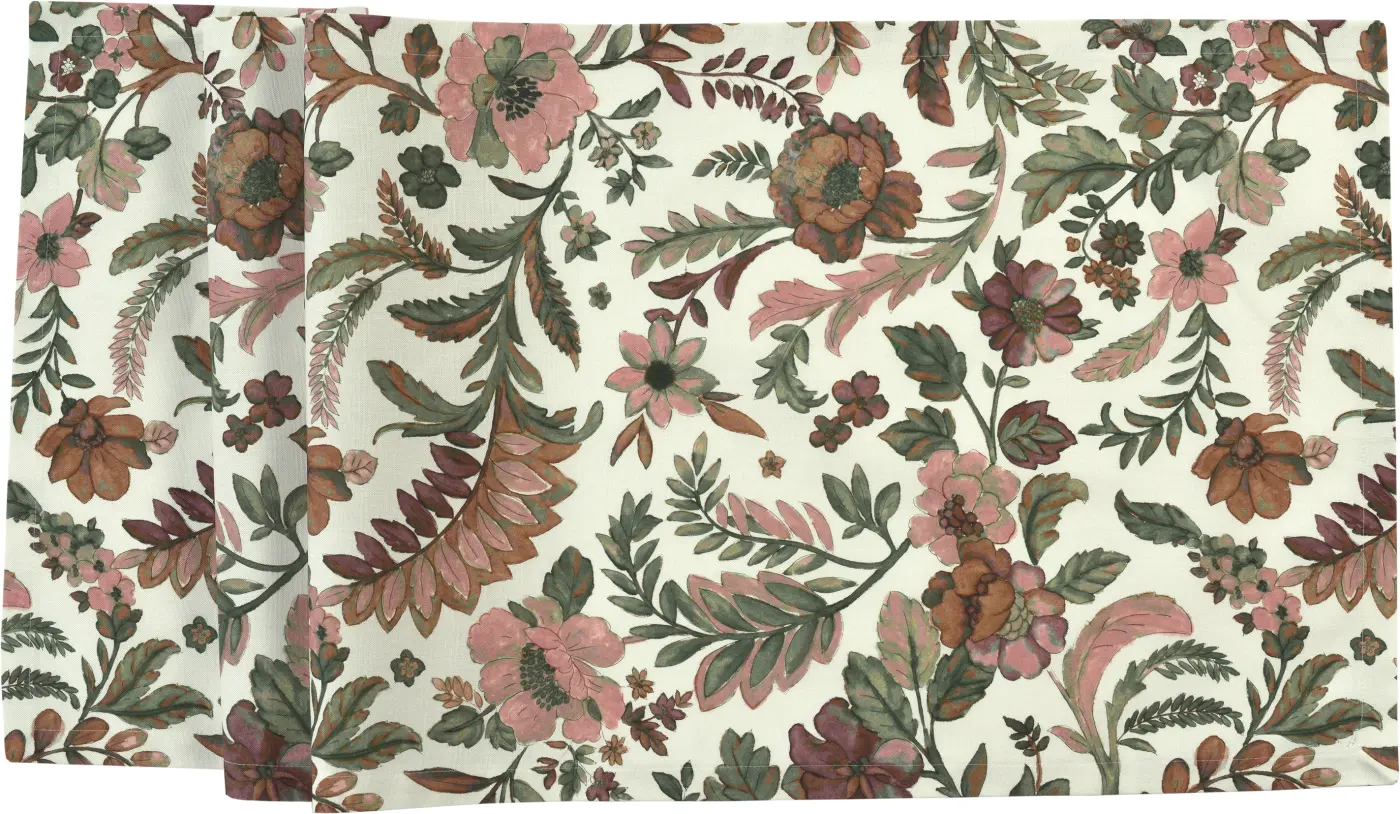 Sander Tischläufer Ravenna sage/pink lemonade 40 x 100 cm