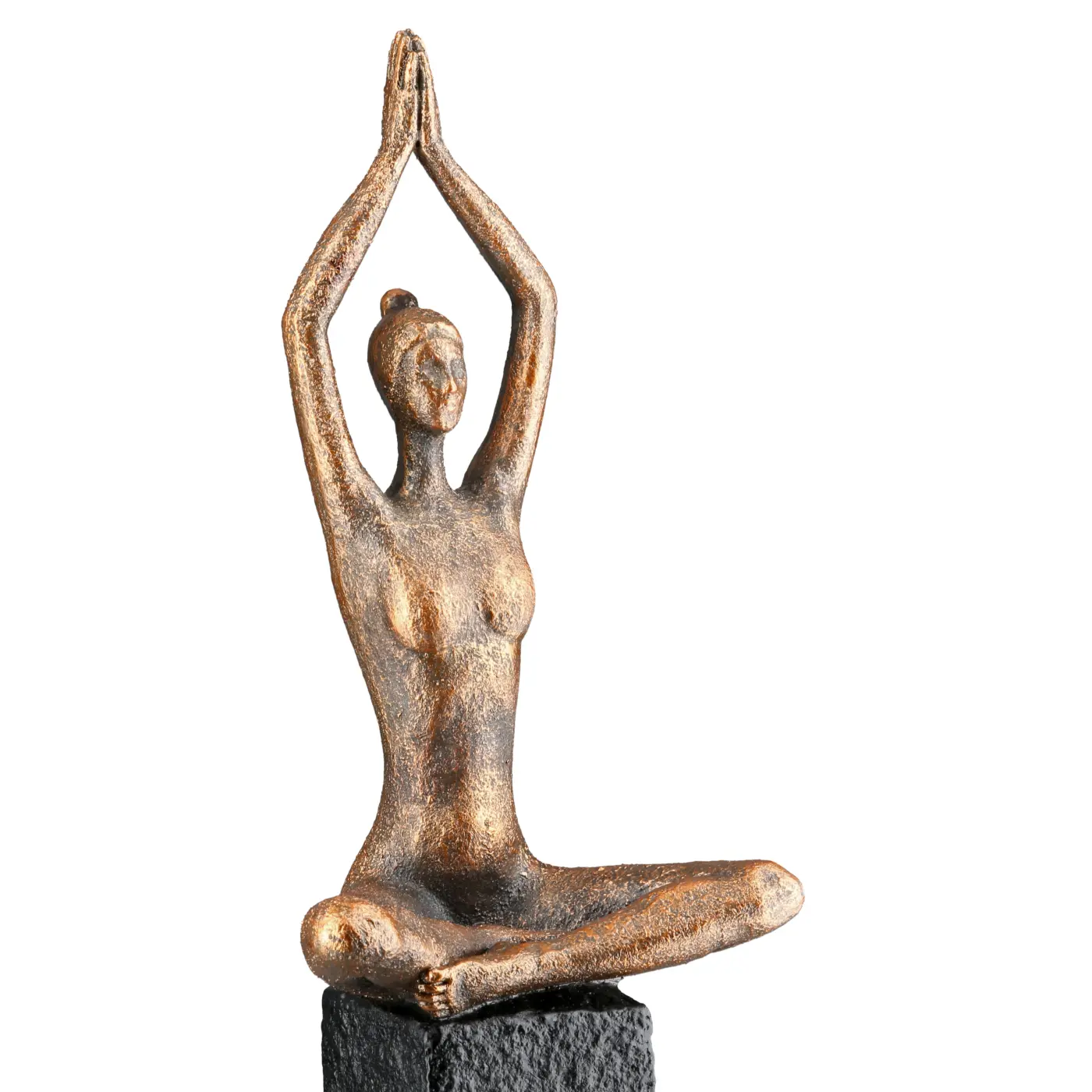 Gilde Skulptur Frau "Movement" Kunstharz bronzefarben