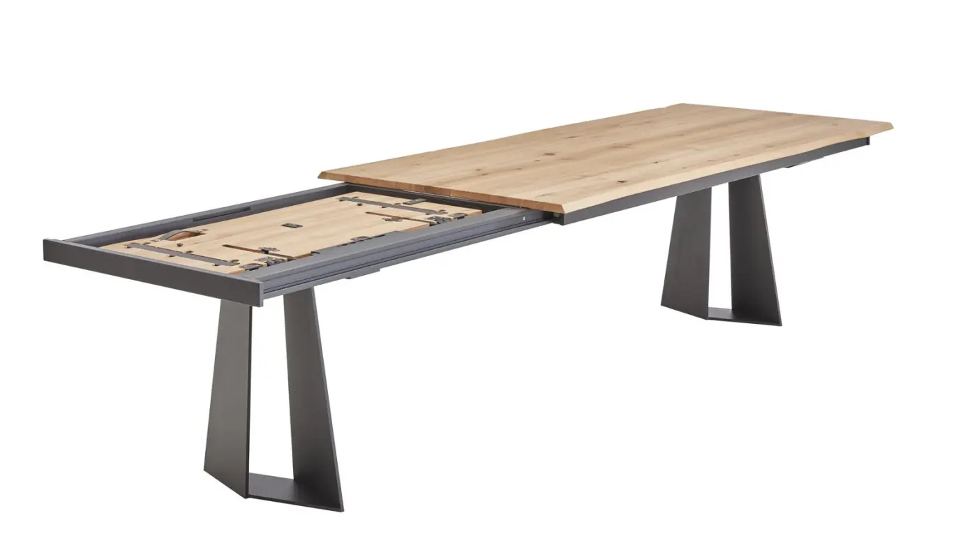 Venjako Esstisch ET 674 Chic Wildeiche hell 220 (320) x 100 cm