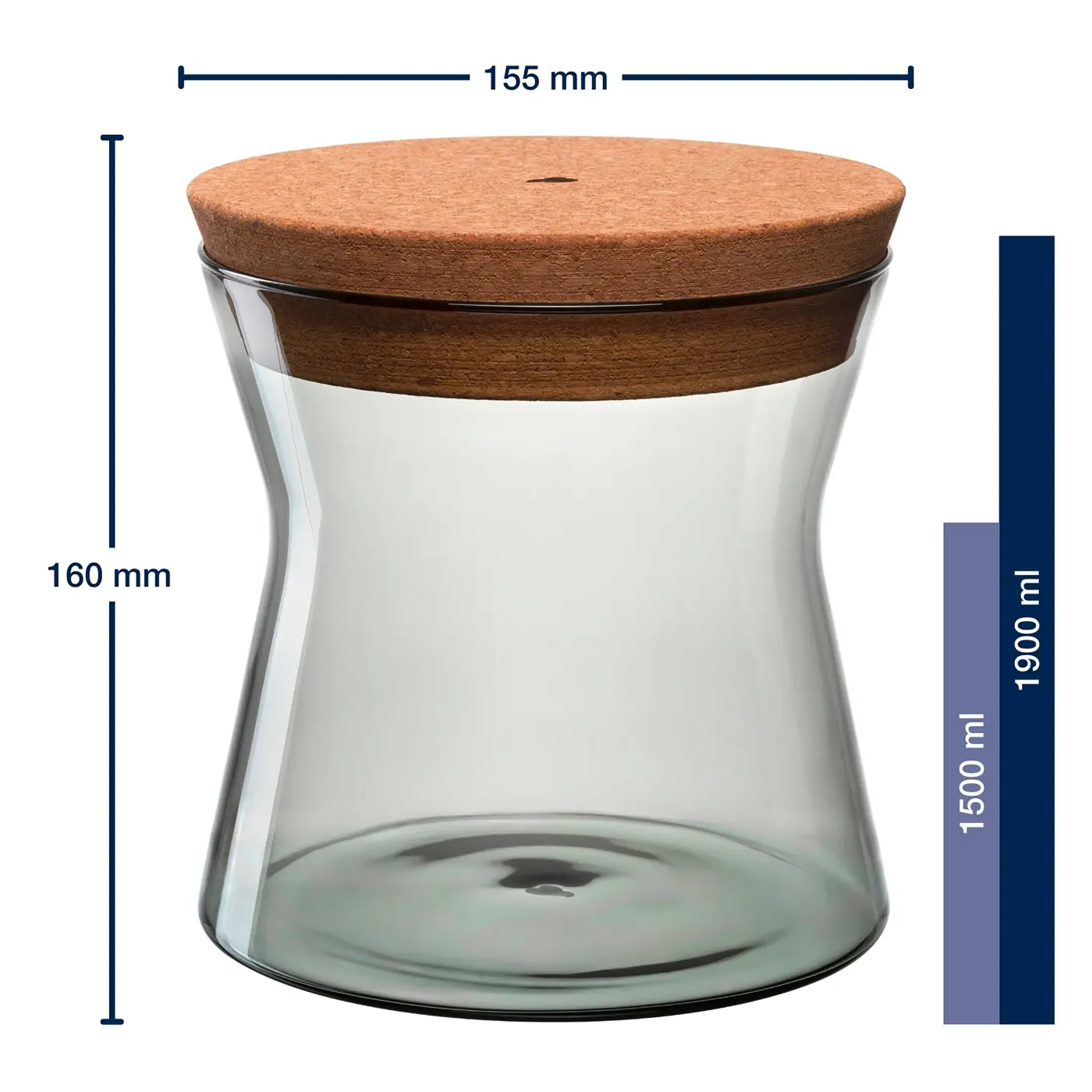 Leonardo Dose FORMA X grau 1500 ml 16,8 cm