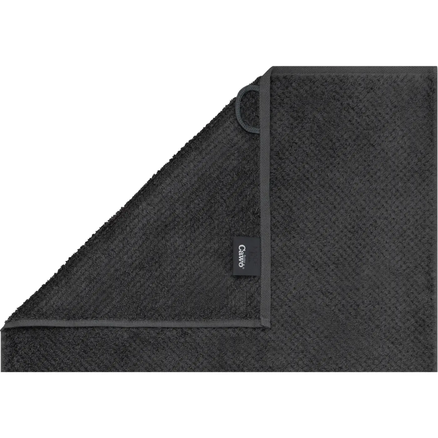 Cawö Duschtuch Pure Uni basalt 80/150 cm