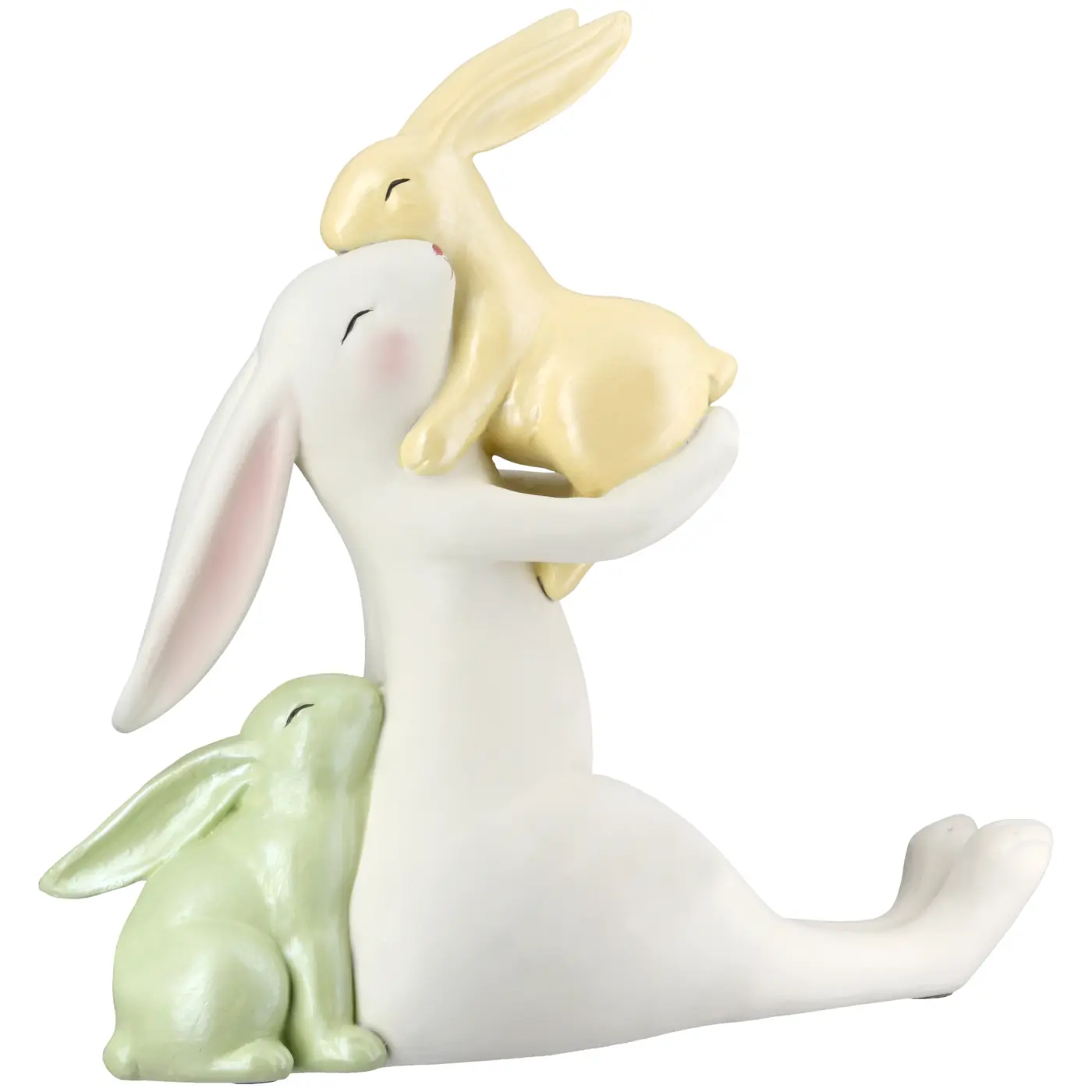 Gilde Figur Hase weiß 20,5 cm Kunstharz