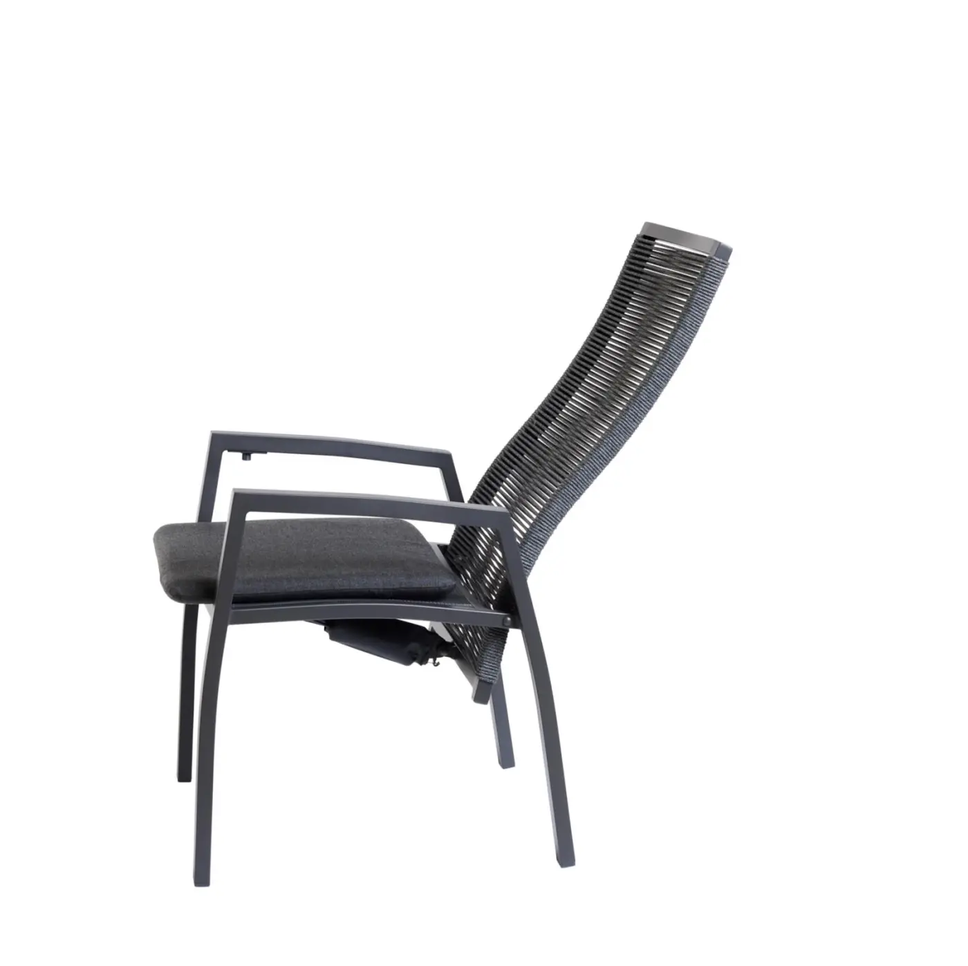 Interliving Gartenstuhl Serie 7011 mit Rückenverstellung  grau/anthrazit