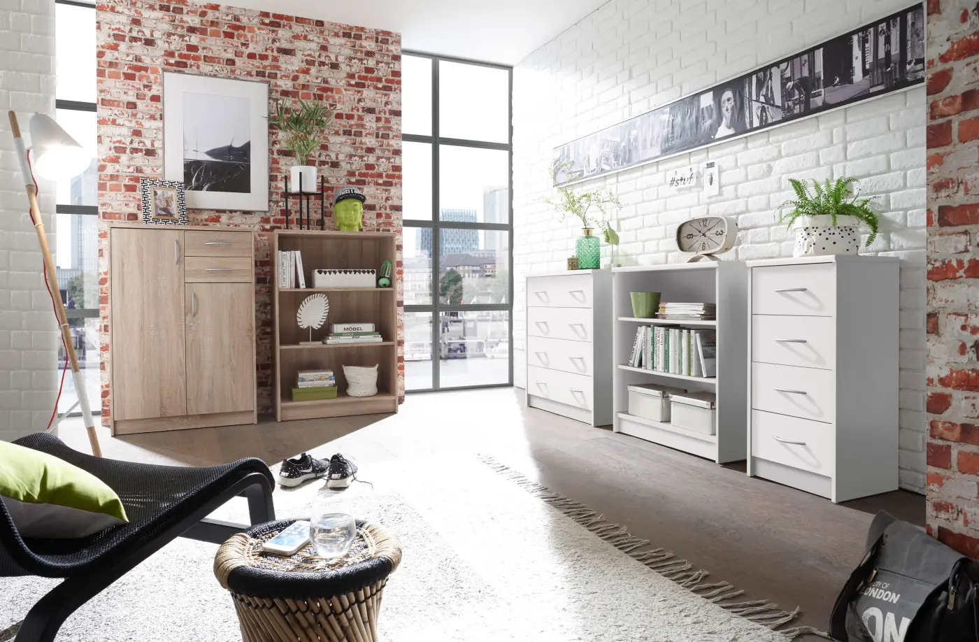 BegaConsult  OPTIMUS Regal Eiche Sonoma BHT ca.  72x111x34 cm