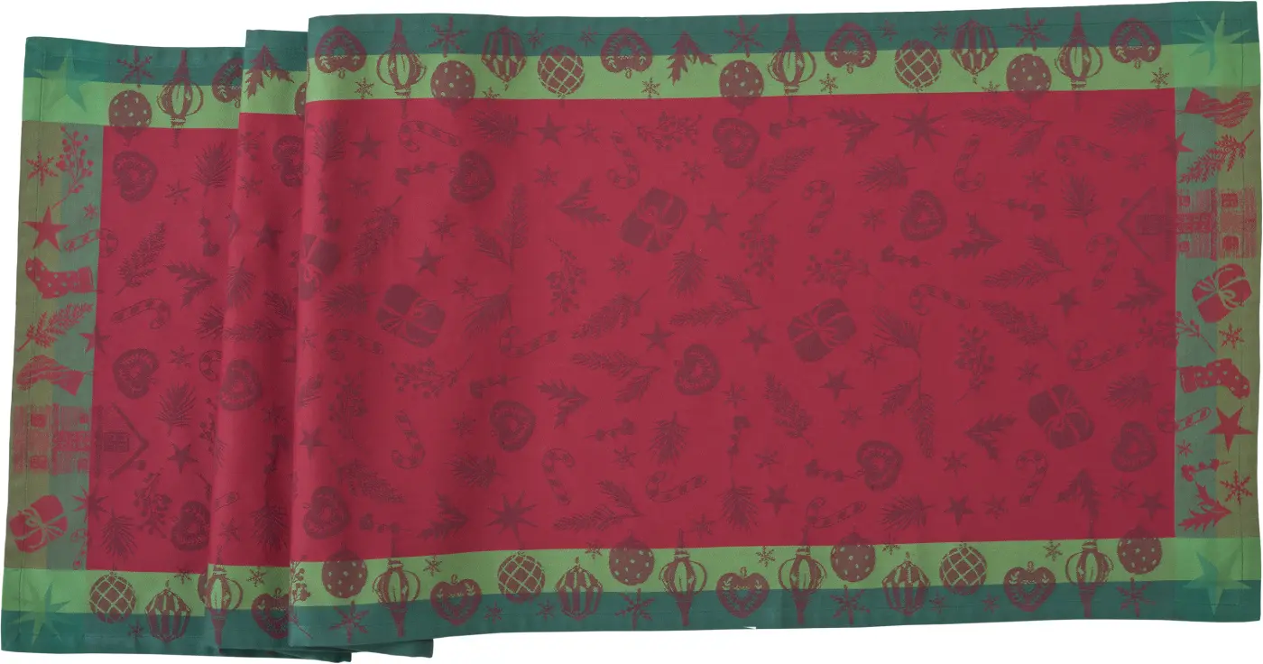 Sander Tischläufer Jolly Time red 47 x 150 cm