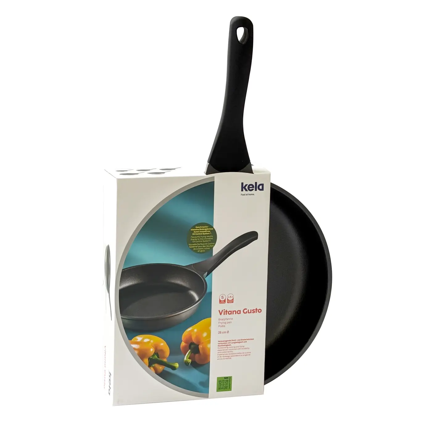 Kela Bratpfanne Vitana Gusto Aluguss grau 6cm 28cmØ