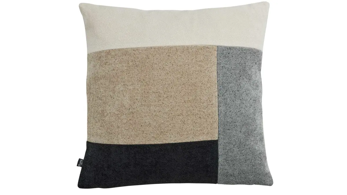 Interliving Zierkissenhülle Serie 9127  sand & blau ca. 45 x 45 cm