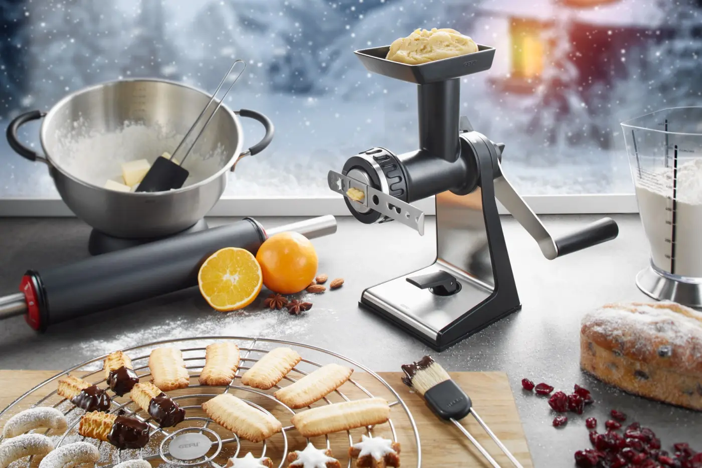 Gefu Fleischwolfvorsatz TRANSFORMA® Schwarz, silber
